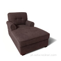 Design moderno de linho confortável Chaise Lounge